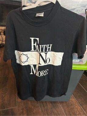 Faith No More Black Graphic Short Sleeve Tee